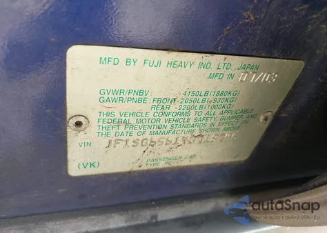 2004 Subaru Forester 2.5Xs из США, поврежденный, VIN JF1SG65614G718745